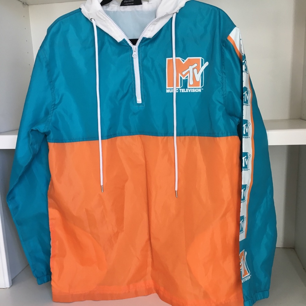 Vintage MTV Rain Coat Hoodie Jacket